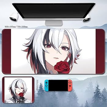 Amazon.co.jp: 原神 アルレッキーノ マウスパッド 召使 周辺